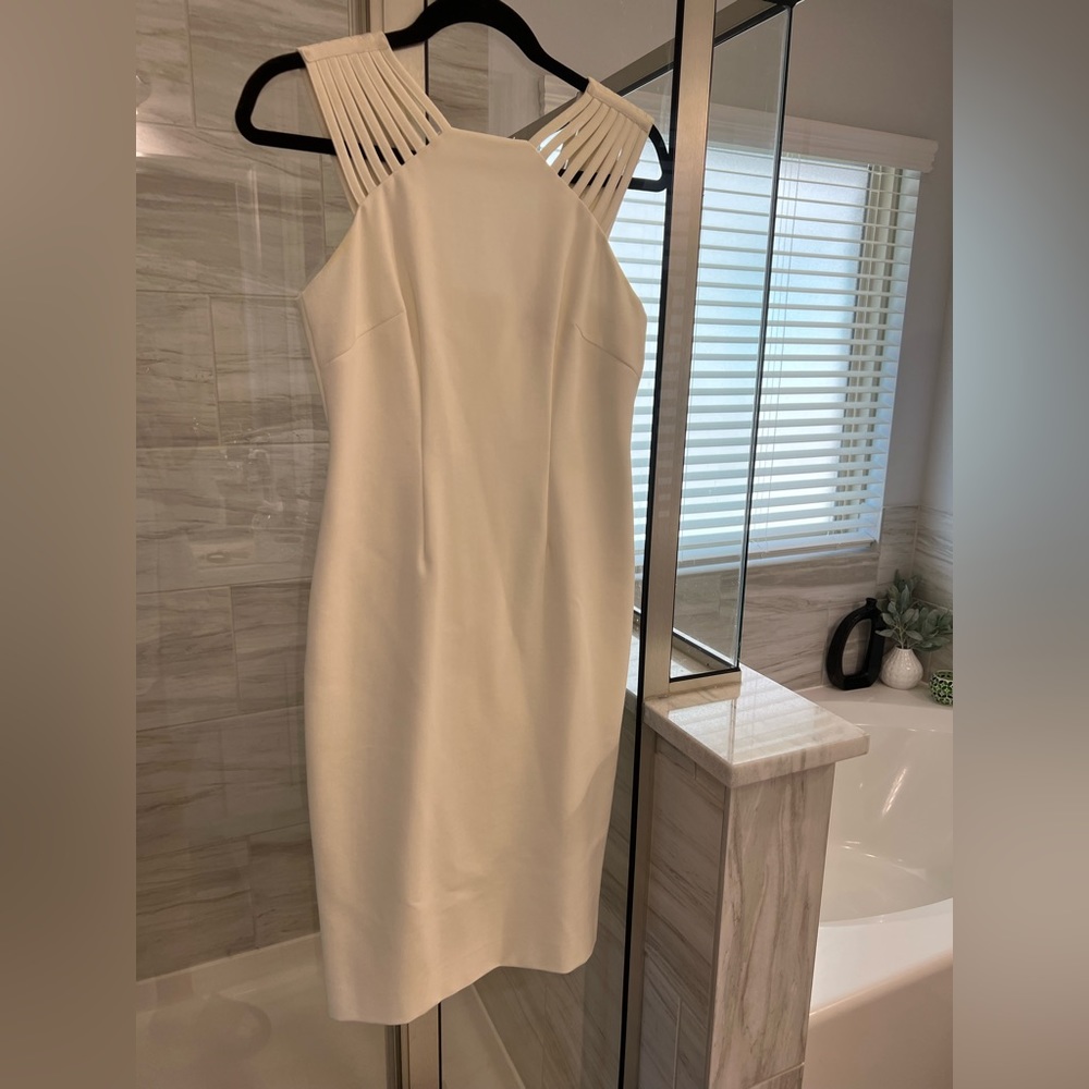 Antonio Melani white midi dres